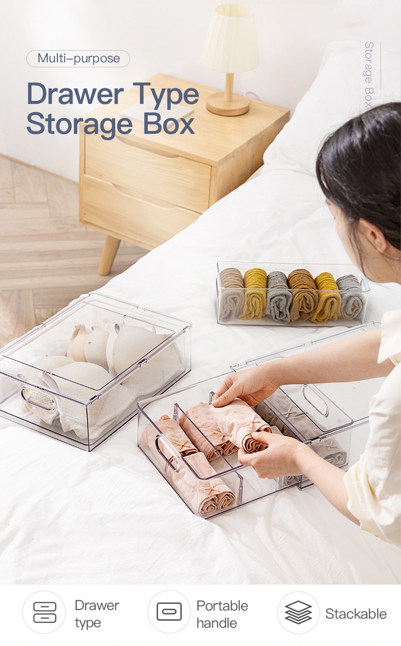 Transparent Drawer Storage Box-1